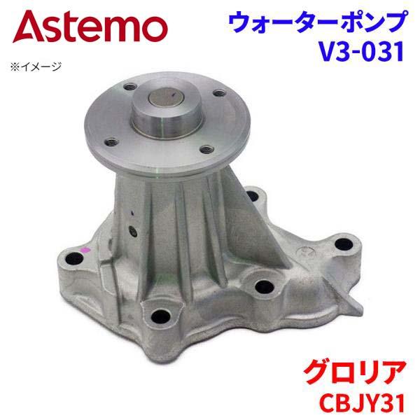 【最大7,500円OFFクーポン 7/18~】Astemo ウォーターポンプ グロリア CBJY31 ニッサン ウォーターポンプ V3-031 Astemo製 日立 A1A1 パーツキング|パーツキング店