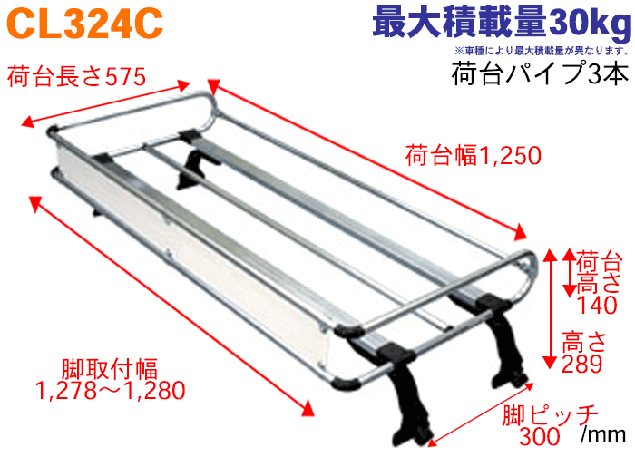 訳ありセール格安 アクティトラック Ha6 Ha7 全車 用 タフレック ルーフキャリア Cl324c スチール 4本脚 メーカー直送のため交換 返品 キャンセル不可 Flexcosa Com