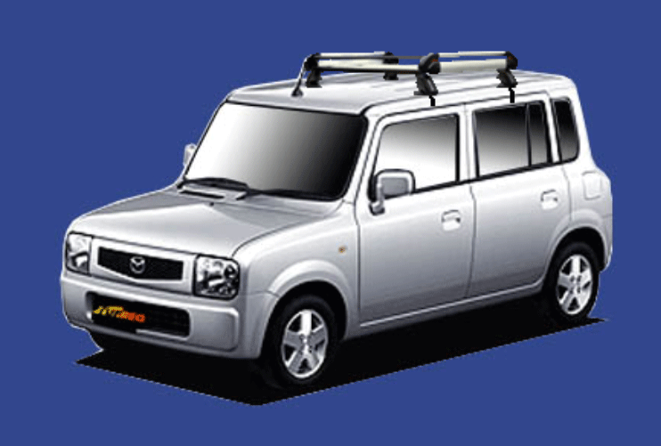 セール スカイライン R34 4ドアセダン 用 <br>タフレック ルーフキャリア HE22A1 アルミ 4本脚 <br>※メーカー直送のため交換  返品 キャンセル不可