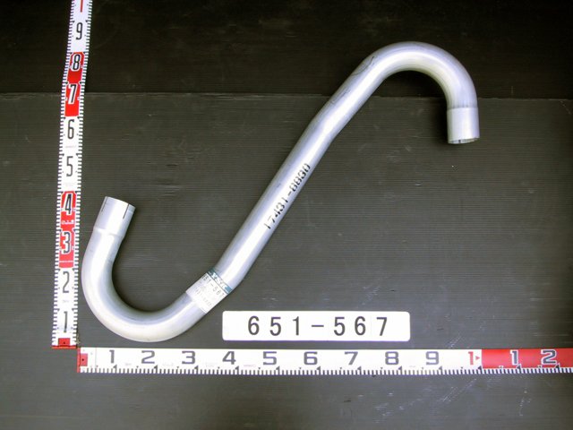 【最大7,500円OFFクーポン 7/18～】YSK（山脇産業） テールパイプ 651-567日野 レンジャー FD1J FD2J GD1J FE1J S1743-18830 17431-8830 パーツキング｜パーツキング店