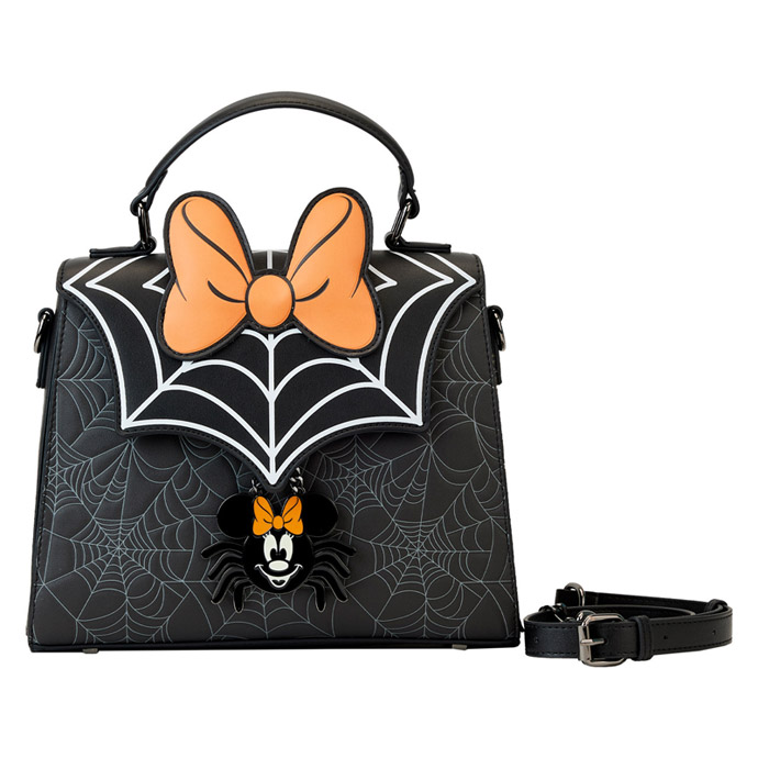 ウォルトディズニー ハンドバック 待ち合い室飛球 ミニーマウス 細蟹 クロスボディバッグ Loungefly Disney Minnie Mouse Spider Crossbody  WDTB2841【日本未発売】未当て嵌める品 E11H 中古