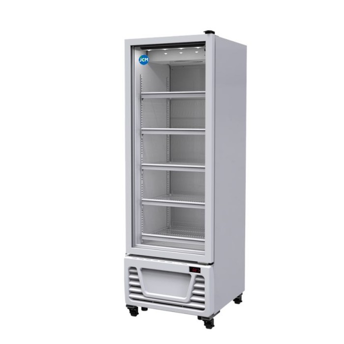 JCM タテ型冷蔵陳列棚 2℃～10℃ 298L JCMS-298 白いこと 電気冷蔵庫【年月日任ずる不可・法人/バス発着場軒先車上渡し貨物輸送無料・沖縄北海道離島貨物輸送別途】