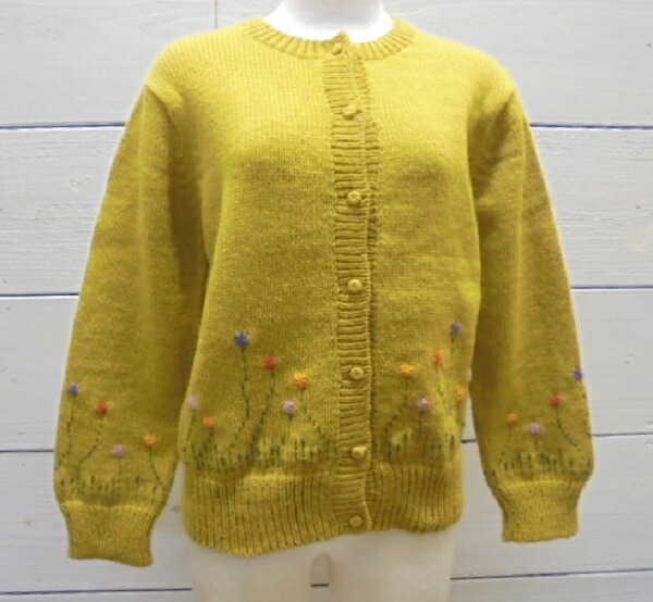 ESTELLE  PERU KNIT エステール ペルー共和国編み物 花刺しゅう 編み物ジレー【通信販売】【楽ギフ_荷造り】