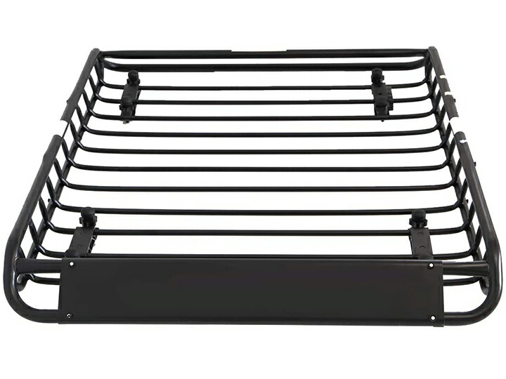 ルーフマウントカーゴラック ブラック 鉄製 ルーフラック ルーフバスケット ルーフボックス ルーフキャリア カーキャリア キャンプ アウトドア レジャー 軽い 丈夫 簡単取付 送料無料 Ptr03b Sermus Es