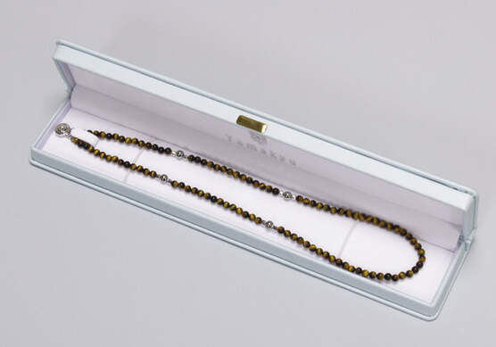 ジュエリーゲルマネックレス タイガアイ 45・50cm N型99.99999%使用 ゲルマコーティング留め具付