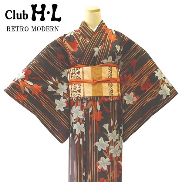 アンティークオレンジに梅の花が可愛らしい着物2着 アンティークオレンジに梅の花が可愛らしい着物2着 アンティーク