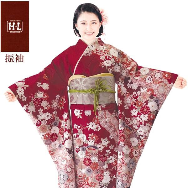 楽天市場】【振袖着物】【単品】H.L 洗える着物 振袖 ダスティカラー