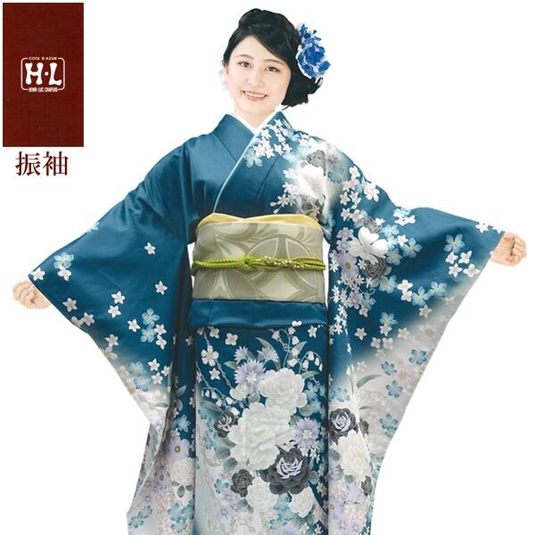 楽天市場】【振袖着物】【単品】H.L 洗える着物 振袖 ダスティ