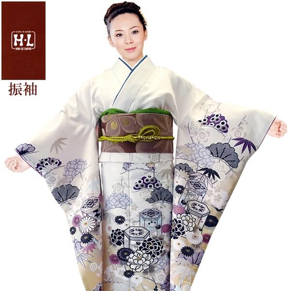 楽天市場】【振袖着物】【単品】H.L 洗える着物 振袖 ダスティカラー