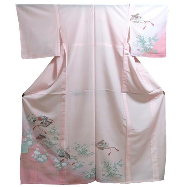 楽天市場】【単衣付下げ】仕立上り【日本製】斬新な雲柄 薄緑（093