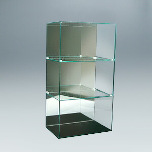 楽天市場】アクリル3段ケースA/5面体/ガラスエッジ/幅30cm/奥行18cm/高