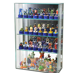 【 可動棚 壁掛け 】アクリルコレクションケース/フィギュアケース/ガラス色 S　幅30cm/奥行13cm/高さ45cm　棚板3枚付