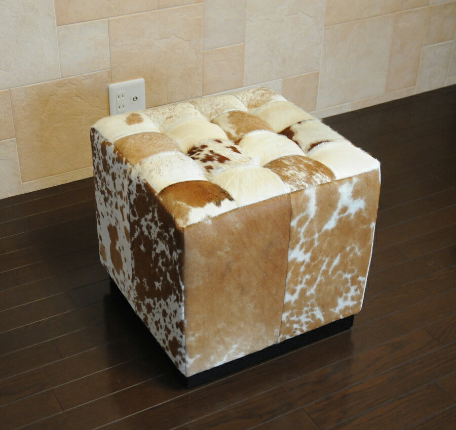 楽天市場】バルセロナキューブ ポニースキン仕様 色ブラック×ホワイト