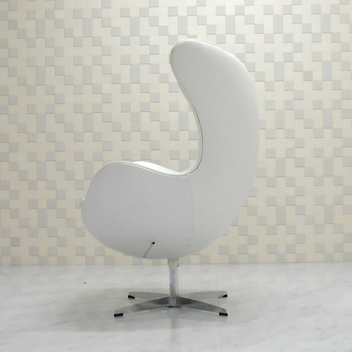 楽天市場 エッグチェア 牛皮 レザー仕様 ホワイト アルネ ヤコブセン 新品 Eggchair デザイナーズ パーソナルチェア パーソナルソファ １人掛け １人用 ソファ 椅子 いす イス Eggchair Leather Arne Jacobsen プレジャー