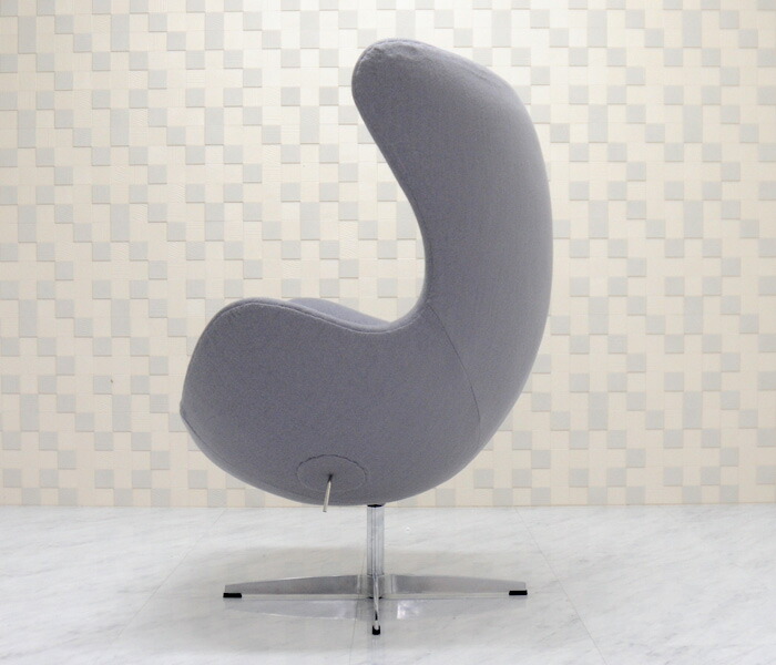 最高の エッグチェア ワンランク上の上質ファブリック仕様 カラー グレー 座り心地は極上 １台１台職人による手作り 手縫い仕上げ アルネ ヤコブセン作 リプロダクトの傑作 新品 Eggchair デザイナーズ パーソナルチェア リクライニングチェア 保存版 Mecbo It