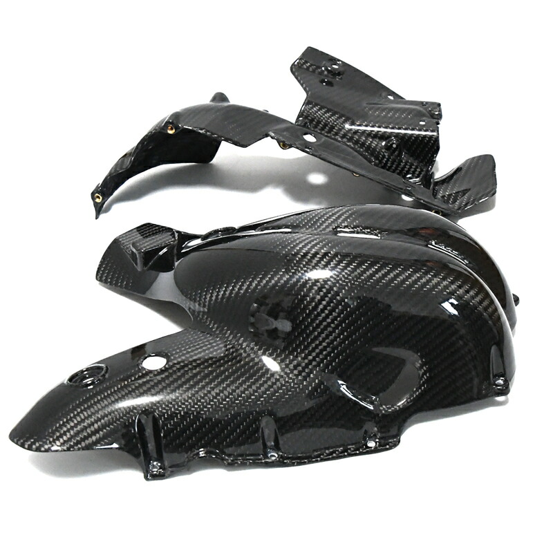 カーボン製 ドゥカティ用 V4 パニガーレ用 エキゾーストカバー Ducati用 panigaleV4用 Exhaustcover realcarbon リアルカーボン
