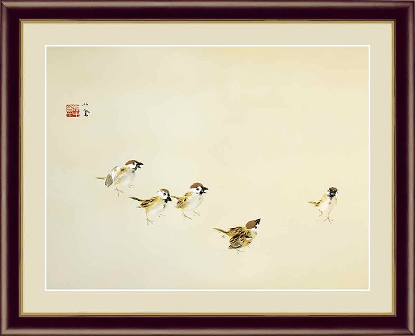 楽天市場】【お得クーポン配布中】日本の名画 日本画老松白鳳図 伊藤