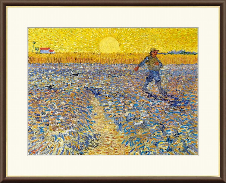 日本画 象と人々 金色フレーム付き 楽天市場】【メーカー直送】 絵画 おしゃれ 額縁 版画 ゴッホ 種まく人