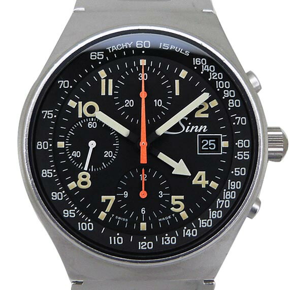 ジン【Sinn】 144.GMT.ST 144.GMT クロノグラフ オートマティック デイト【中古】