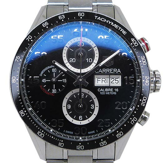 タグホイヤー【TAG HEUER】 CV2A10.BA0796 カレラ タキ米突 クロノグラフ デイデイト OH済【中古】 メンズ腕時計-腕時計