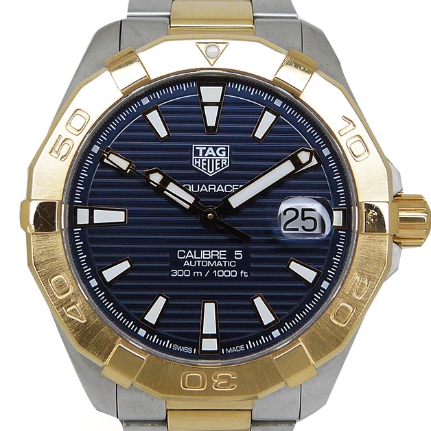 タグホイヤー【TAG HEUER】 WBD2120.BB0930 アクアレーサー キャリバー5 SS×GP ブルー【中古】