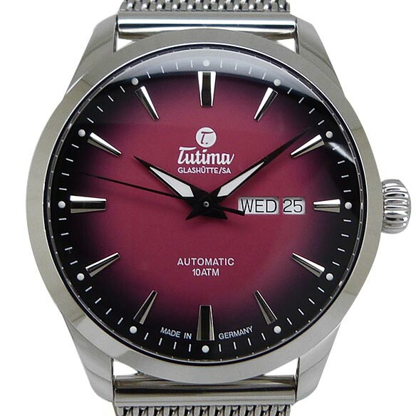 チュチマ【TUTIMA】 6105-26 フリーガー 天の原 オートマティック 赤いこと【中古】