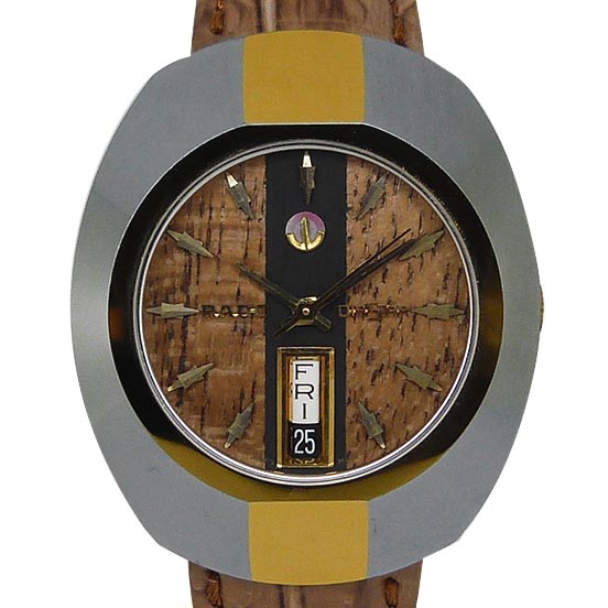 ラドー【RADO】 62-625.0062.3 ダイアスター オートマティック デイデイト アンティーク 超硬ケース ウッドダイヤル OH済【中古】｜PLUS ONE 59,100円