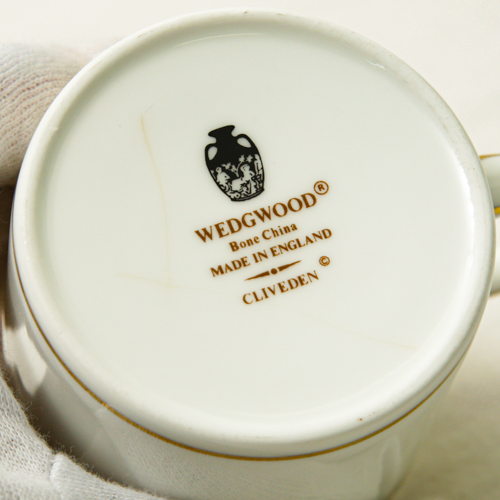 美品 ウェッジウッド Wedgwood デミタスカップ ソーサー 5客 プレート 5客 クリーマー シュガーポット コーヒーポット 食器セット クリブデン Cliveden 廃盤 金彩 花柄 アンティーク ヴィンテージ 白 ホワイト ベージュ 中古 E217 Butlerchimneys Com