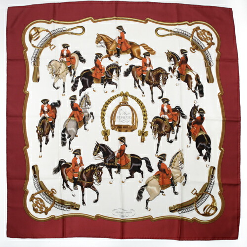 エルメス　ツイリー hermes caval cades　騎馬行進　未使用 24011506.jpg
