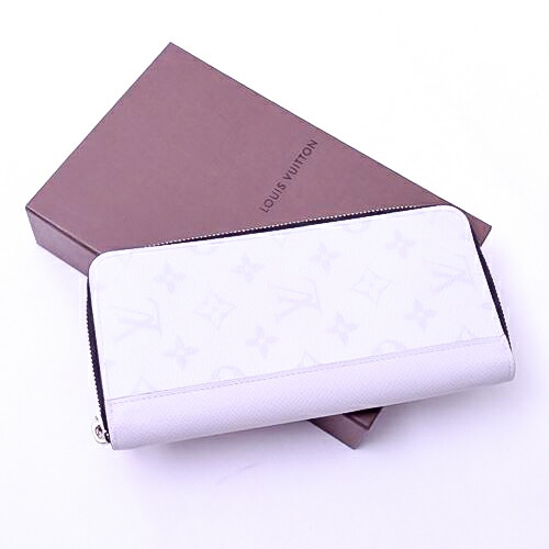 新品同様 ルイヴィトン Louis Vuitton ジッピーウォレットヴェルティカル モノグラムエクリプス タイガ M 財布 ラウンドファスナー 長財布 ウォレット レザー メンズ レディース 白 アンタークティカ 中古 R Psicologosancora Es