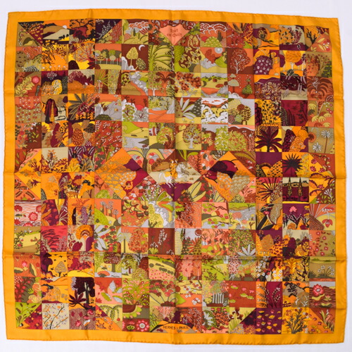 楽天市場】【未使用品】 エルメス スカーフ カレ 90 アマゾニア シルク