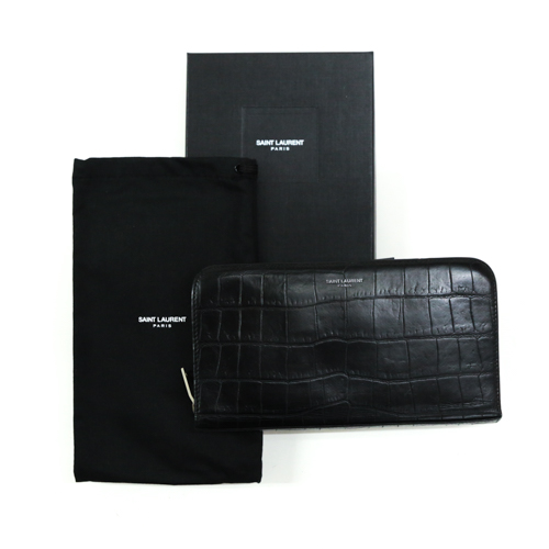 SALE／103%OFF】 サンローラン SAINT LAURENT 財布 長財布 クロコ調 型