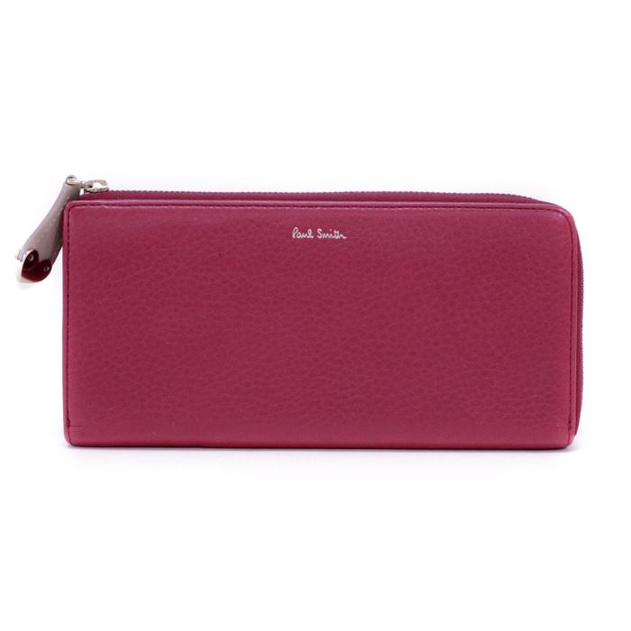 PaulSmith 折財布 本革 レディース レッド ピンク D11624 訳アリ PaulSmith 折財布 本革 レディース レッド ピンク D11624 訳アリ