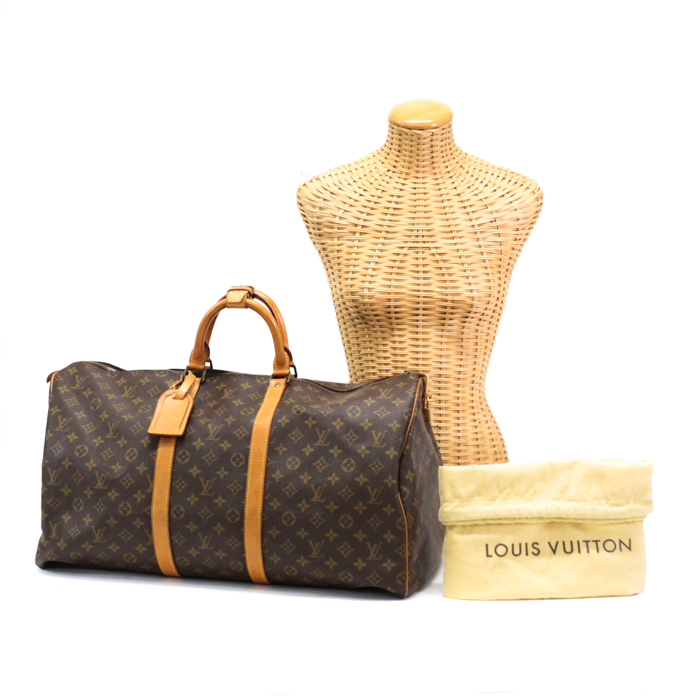 ルイヴィトン LOUIS VUITTON キーポル55 モノグラム キャンバスレザー