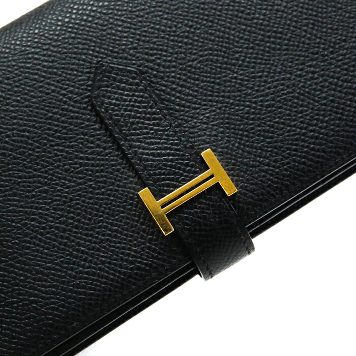 エルメス HERMES ベアンスフレ エプソン G金具 A刻印 長財布 