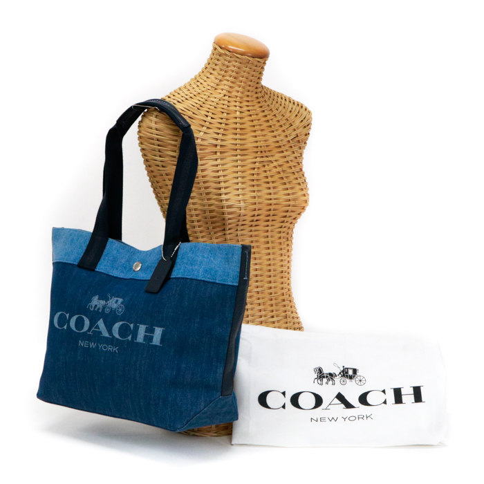 楽天市場】コーチ COACH ロゴホース アンド キャリッジ デニムトート