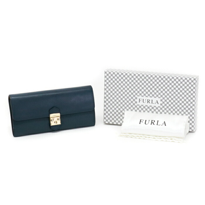 FURLA フルラ 長財布 メトロポリス フラップ レザー ルビー ほぼ新品 FURLA フルラ 長財布 メトロポリス フラップ レザー ルビー ほぼ新品