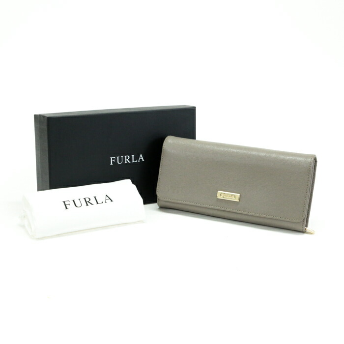極美品　フルラ　FURLA レザー　長財布　グレージュ　メトロポリス フルラFURLA メトロポリス 二つ折り長財布 ピンクベージュ | DC