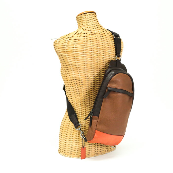 楽天市場】【バッグ】COACH コーチ スリングバッグ メンズ レザー ワン