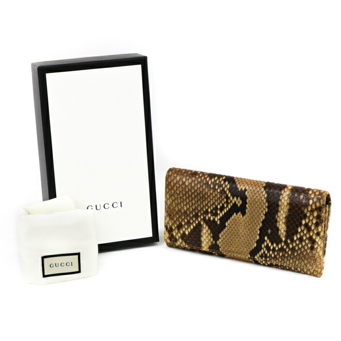 GUCCIグッチ308004 SOHOソーホー パイソンラウンドファスナー長財布 GUCCIグッチ308004 SOHOソーホー パイソンラウンドファスナー長