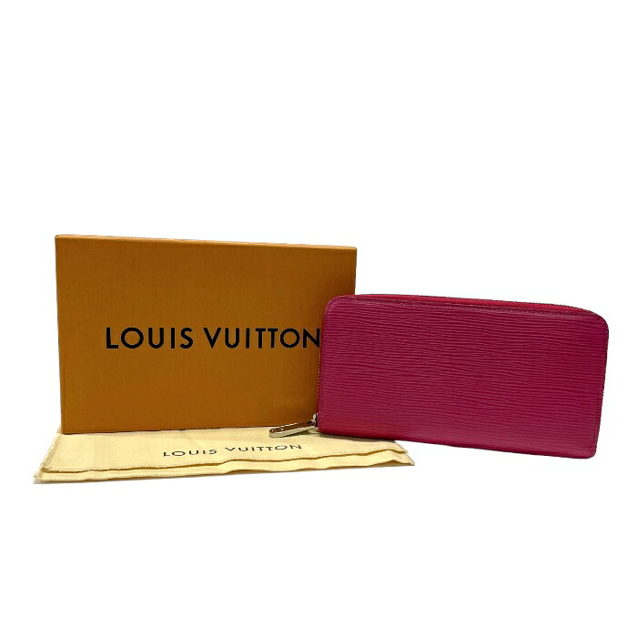 【AB位置づける】 ルイヴィトン LOUIS VUITTON ジッピーウォレット エピ (なめし革) M60305 長紙入れ ラウンドジッパー ロングウォレット レディース フューシャ (さくら色) 中古 mab23021