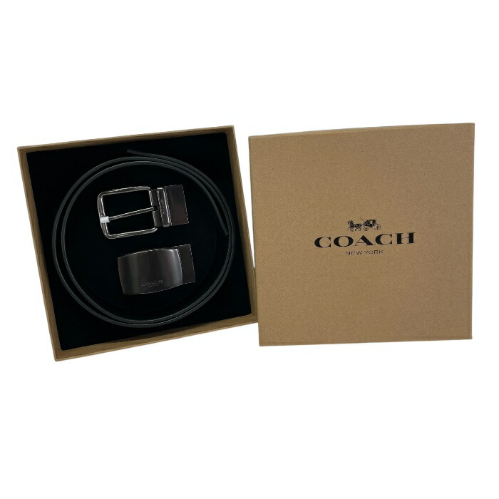 楽天市場】コーチ COACH ベルト メンズ バックル付け替え可能