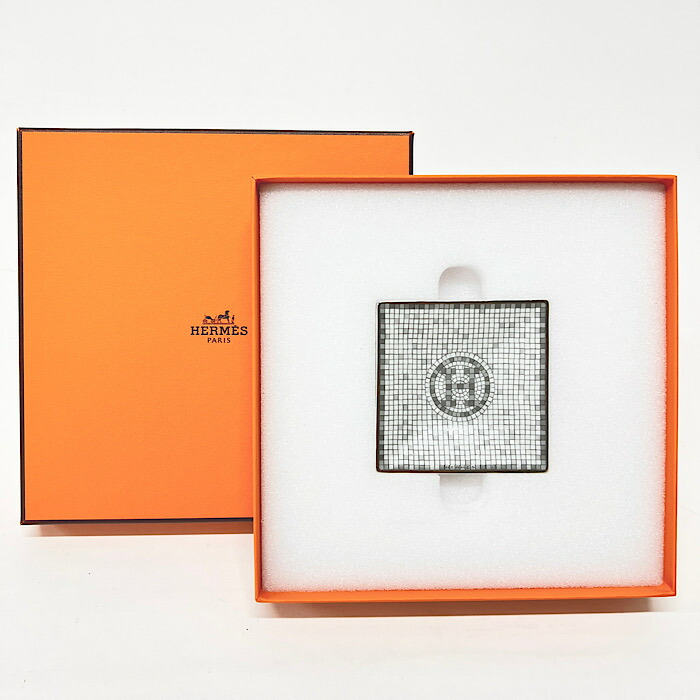 【HERMES】エルメス　スクエアプレート 陶器皿 楽天市場】【全品10%OFFクーポン】 エルメス 食器 スクエア