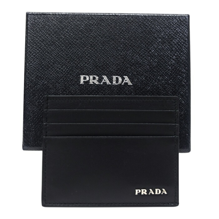 PRADA プラダ　パスケース　名刺入れ 黒 楽天市場】PRADA プラダ SAFFIANO METAL カードケース パス