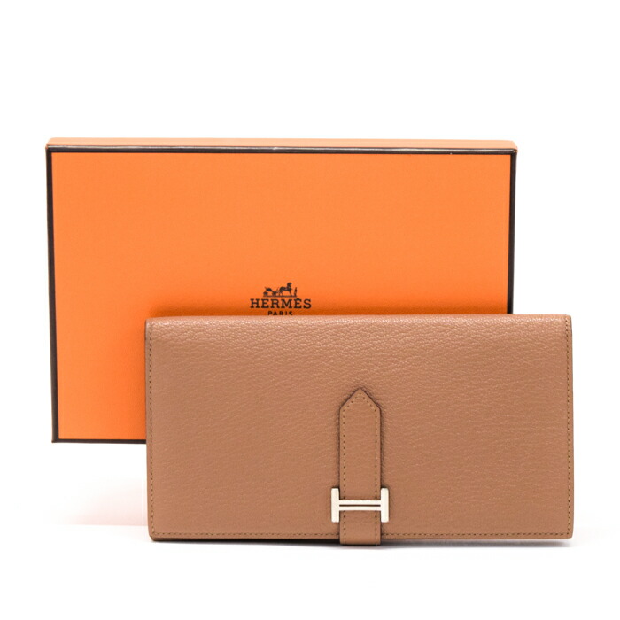 【極美品】HERMES エルメス　べアンクラシック　黒　カーフ　□F刻印 HERMES 極 美品 箱付き □E 刻印 エルメス ベアン ボックス