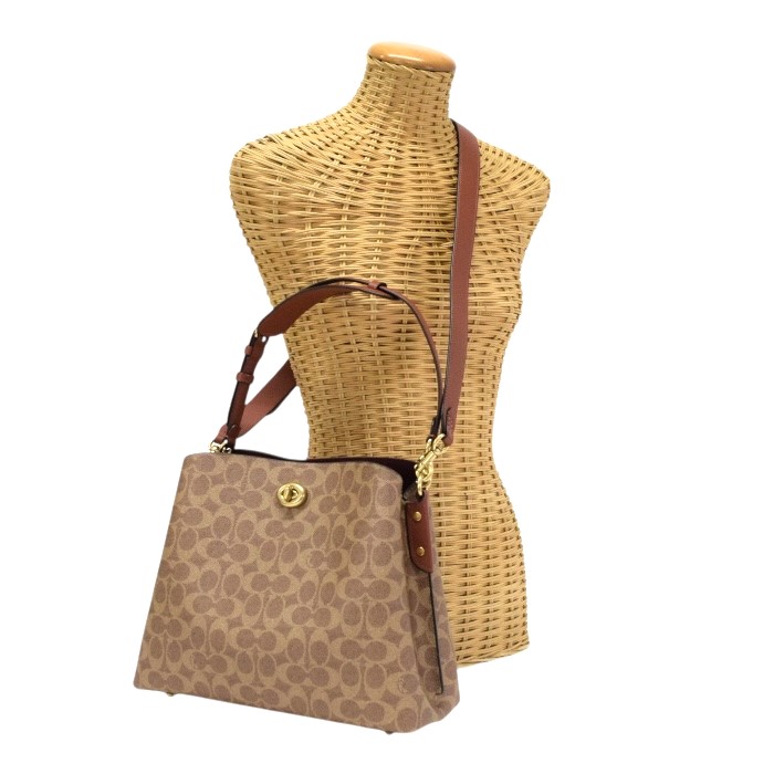【極美品】コーチ 6271 トートバッグ ストローバッグ レザー ホワイト COACH】コーチ ストロー スムースレザー かごバッグ ロゴ ラージ