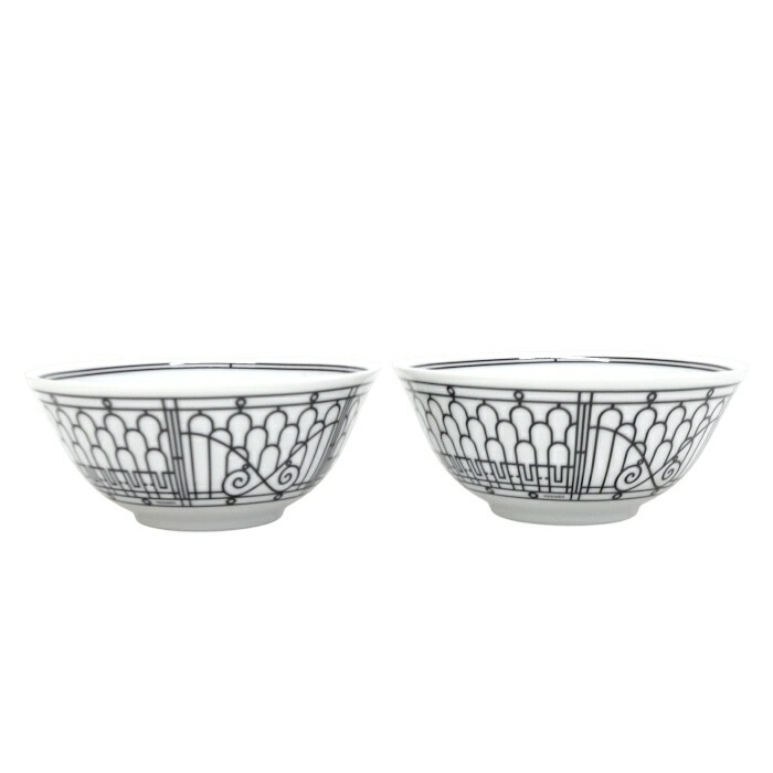 エルメス　ボウル　Hデコ　HERMES 陶器　食器　どんぶり　黒系　アッシュ　鉢 エルメス ボウル Hデコ HERMES 陶器 食器 どんぶり 黒系 アッシュ 鉢