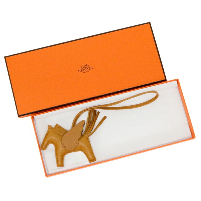【S位置づける】 エルメス HERMES ペガサス PM アニョーミロ (子ヒツジひと肌) B目じるし (2023年) ロデオチャーム 御徒面子引きつける 御徒面子付属物 メンズ レディース セサミ (ベージュ) 定め事品 新品負けず劣らず 中古 mbw26006