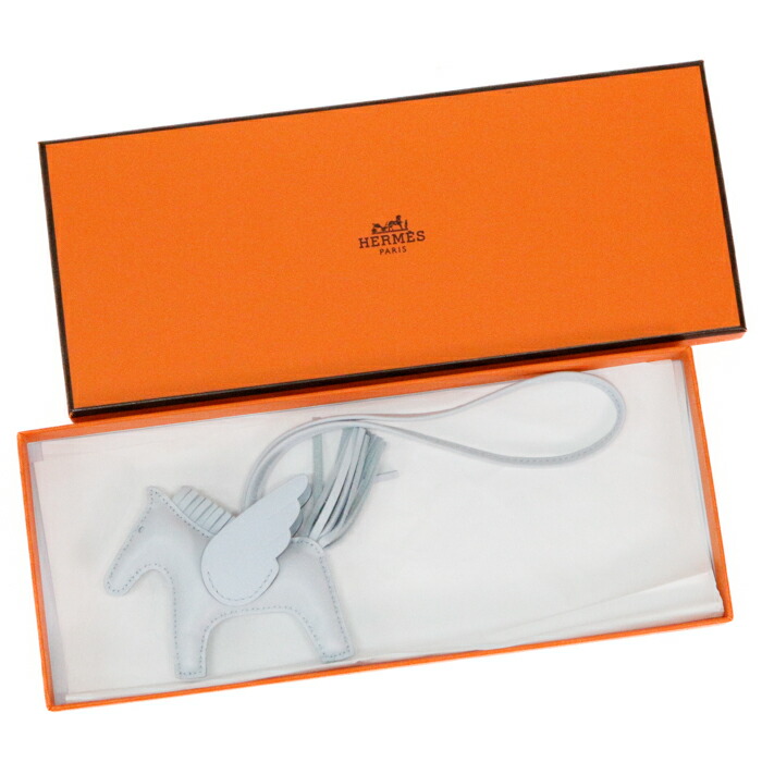 【S価値づける】 エルメス HERMES ペガサス PM アニョーミロ (子ヒツジ素はだ) なめし革 W目じるし (2024年) ロデオチャーム 御徒面子惹きつける 御徒面子佩び物 メンズ レディース ブルーブリュム (点火装置青色) 置き目品 新品負けず劣らず 中古 mbx06008