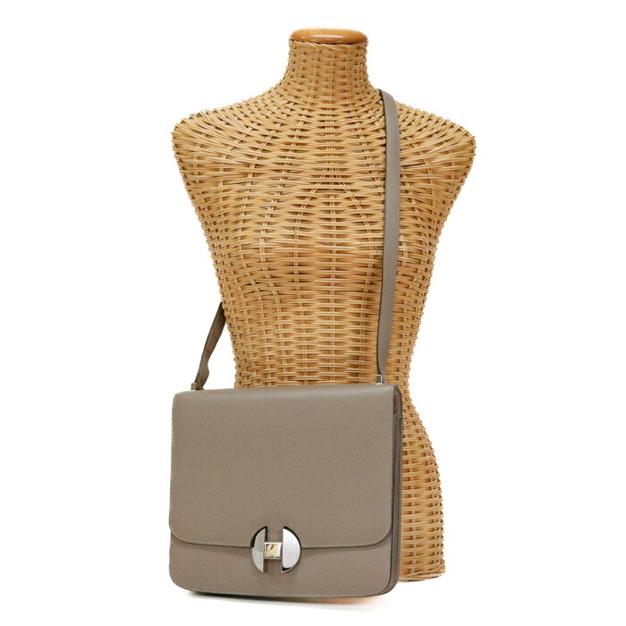 【Aランク】 エルメス HERMES サック エルメス 2002 26 エバーカラー (レザー) SV金具 C刻印 (2018年) ショルダーバッグ 肩掛け ポシェット レディース メンズ トゥルティエールグレー (ベージュ) 正規品 美品 中古 mbz07004|p.o.s.h. Online Store 店